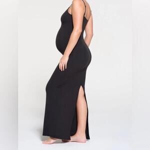 NWT SKIMS Fit Everybody Maternity Cami Dress - Onyx L